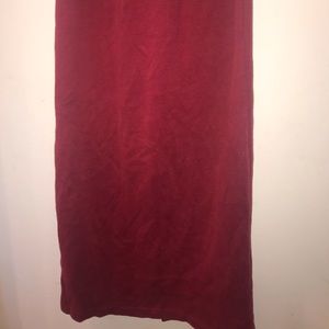 Vintage cotton maxi skirt w/slit